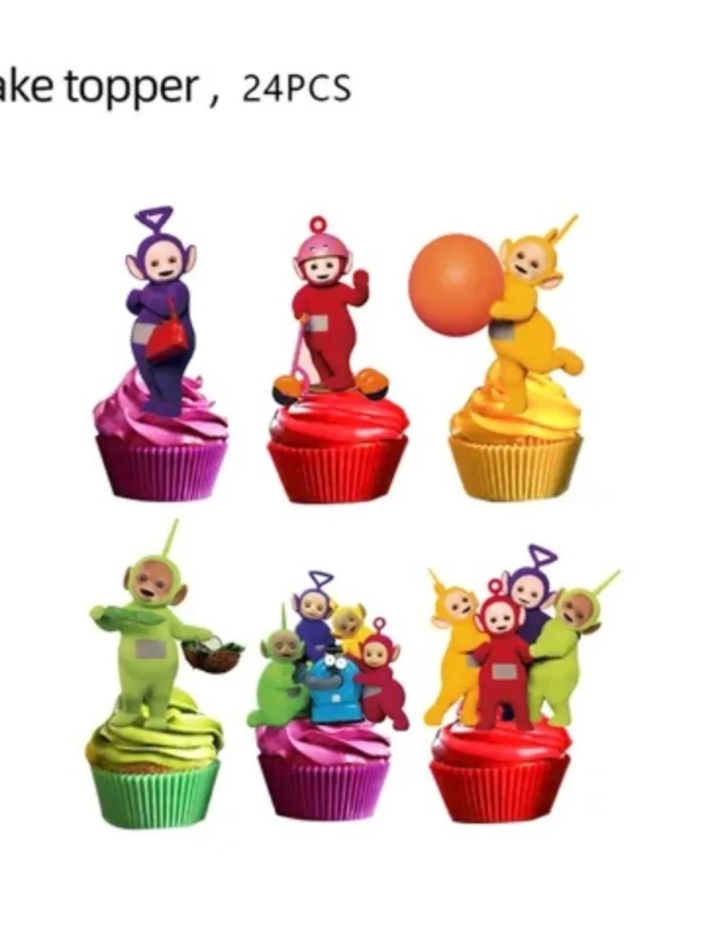 Teletubbies Birthday Party Supplies Set Balloons Cake Toppers Banner Plates Cups